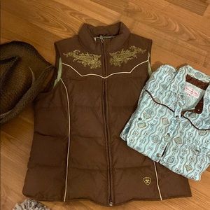 🤠Ariat down vest M